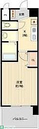 パークフラッツ金山 1Kの間取図画像