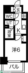 エステート金山 1Kの間取図画像