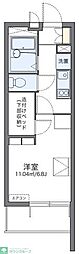 レオパレス光 1Kの間取図画像