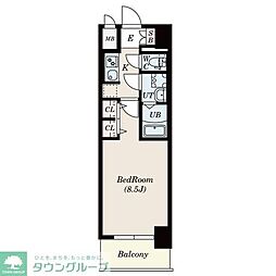 S-RESIDENCE黒川本通一丁目 1Kの間取図画像