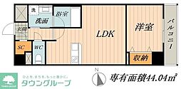 アーバンパーク日吉 1LDKの間取図画像