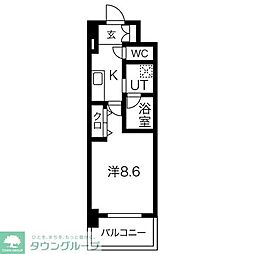PURERESIDENCE名駅南 1Kの間取図画像