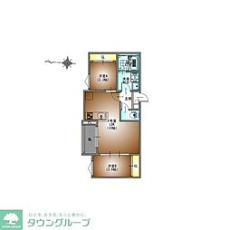 REGALEST WOOD TERRACE JOSHIN 2LDKの間取図画像