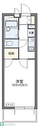 レオパレスサクセスファクター 1Kの間取図画像