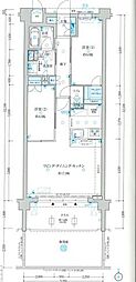 ドルチェヴィータ名古屋則武 2LDKの間取図画像