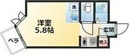 プレス・イン六番南 ワンルームの間取図画像