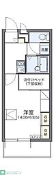 レオパレスライフワン 1Kの間取図画像