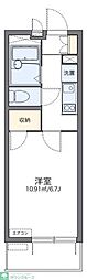 レオパレス名駅 1Kの間取図画像