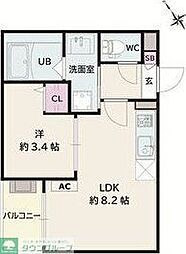 Jack koyo1 1LDKの間取図画像