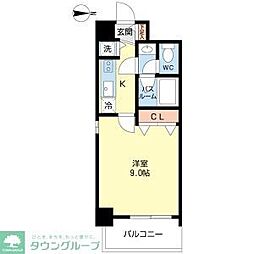プロシード新栄 1Kの間取図画像