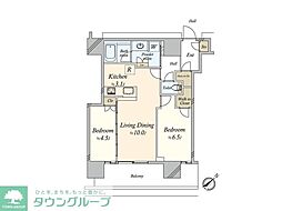 NAGOYAtheTOWER 2LDKの間取図画像
