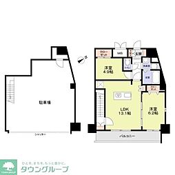 FORTRESS新栄 2LDKの間取図画像