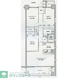 グラン・アベニュー名駅南 3LDKの間取図画像