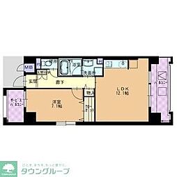 ヴェネチア・プリモ 1LDKの間取図画像