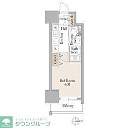 ルネフラッツ庄内通駅前 1Kの間取図画像
