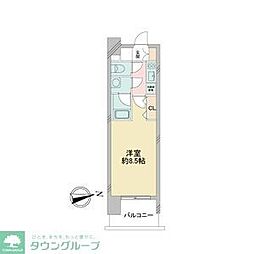 ルクレ新栄レジデンス 1Kの間取図画像