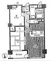 ライオンズマンション麻布十番南2階25.0万円