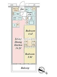 間取図画像 2LDK