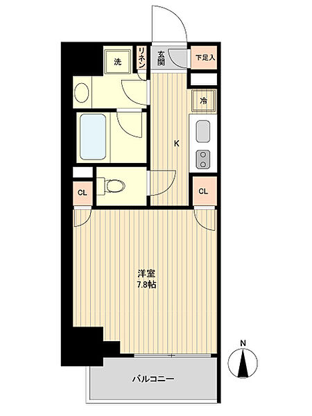 ザ・パーククロス広尾 802｜東京都港区南麻布４丁目(賃貸マンション1K・8階・26.28㎡)の写真 その2