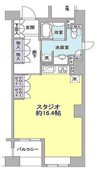 パークフラッツ銀座イースト 1001｜東京都中央区湊３丁目(賃貸マンション1R・10階・46.24㎡)の写真 その2