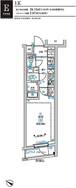 リルシア不動前（RELUXIA不動前） 305｜東京都品川区西五反田４丁目(賃貸マンション1K・3階・26.15㎡)の写真 その2