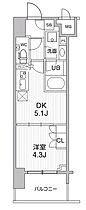 シーズンフラッツ大森エアリー 1403 ｜ 東京都品川区南大井６丁目21-20（賃貸マンション1DK・14階・25.69㎡） その2