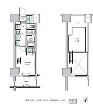 ONE ROOF RESIDENCE TAMACHI 213 ｜ 東京都港区芝浦１丁目15-7（賃貸マンション1K・2階・25.76㎡） その2