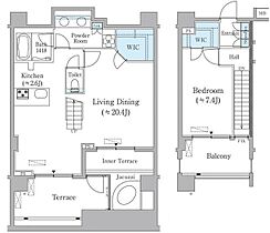 元麻布レジデンス 102 ｜ 東京都港区元麻布３丁目12-40（賃貸マンション1LDK・1階・86.25㎡） その2