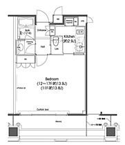 品川グラスレジデンス 1608 ｜ 東京都港区港南１丁目6-33（賃貸マンション1R・16階・37.03㎡） その2