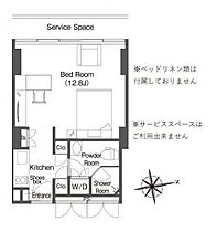 ウエリスアーバン品川タワー 1212 ｜ 東京都港区港南４丁目1-6（賃貸マンション1R・12階・29.59㎡） その2