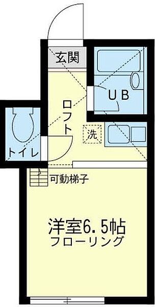 神奈川県横浜市中区本牧間門(賃貸アパート1R・2階・14.28㎡)の写真 その3
