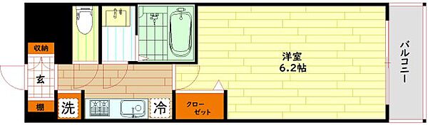 大阪府大阪市城東区中央3丁目(賃貸マンション1K・9階・22.33㎡)の写真 その2