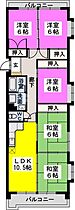 エサキ南ビル 501号 ｜ 福岡県久留米市南1丁目24-6（賃貸マンション5LDK・5階・92.54㎡） その2