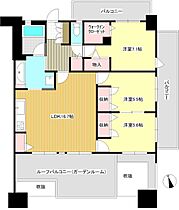 アルテージュ湯乃坂 603号 ｜ 福岡県久留米市野中町1228（賃貸マンション3LDK・6階・81.84㎡） その2