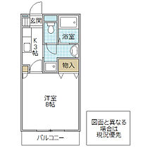 グランクレール 3番館 403号室 ｜ 茨城県水戸市袴塚（賃貸マンション1K・4階・27.30㎡） その2