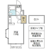 ユーワン 201号室 ｜ 茨城県水戸市渡里町（賃貸アパート1R・2階・17.38㎡） その2