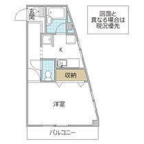 リエス水戸袴塚 303号室 ｜ 茨城県水戸市袴塚（賃貸マンション1K・3階・29.90㎡） その2