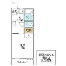 コーポクレール 105号室 ｜ 茨城県水戸市渡里町（賃貸アパート1K・1階・22.68㎡） その2