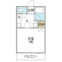 コートピア袴塚 106号室 ｜ 茨城県水戸市袴塚（賃貸アパート1K・1階・20.90㎡） その2