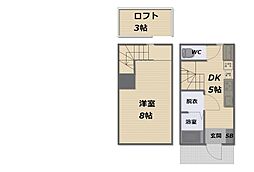 エスポワール九工大A・B・C棟 1DKの間取図画像