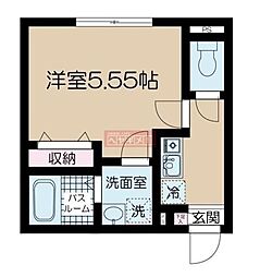 東京メトロ丸ノ内線 東高円寺駅 徒歩8分の賃貸アパート 3階1Kの間取り