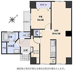 ポルテール行徳 1LDKの間取図画像