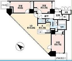 間取図画像 3LDK