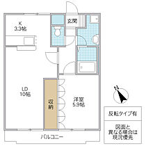 サニープレイス.F 102号室 ｜ 茨城県石岡市南台（賃貸アパート1LDK・1階・44.55㎡） その2