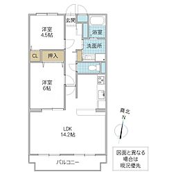 間取図画像 2LDK