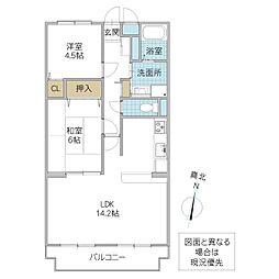 間取図画像 2LDK
