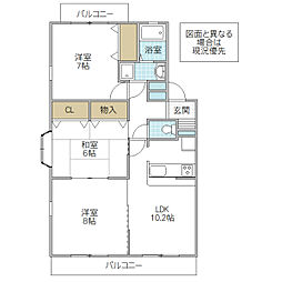 グレイスコート5 3LDKの間取図画像