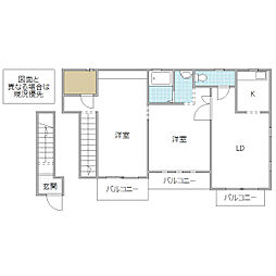 CBI 2LDKの間取図画像