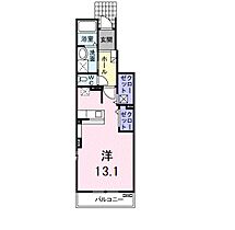 グリーンハイツ B 103号室 ｜ 茨城県牛久市ひたち野西（賃貸アパート1R・1階・36.69㎡） その2