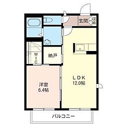 アネックス1 1LDKの間取図画像